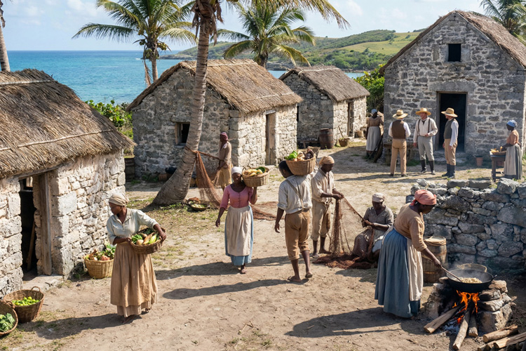 Plantation life on San Salvador