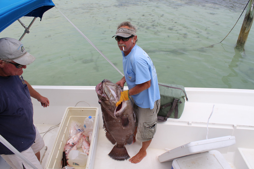 Fishing on San Salvador Island in The Bahamas