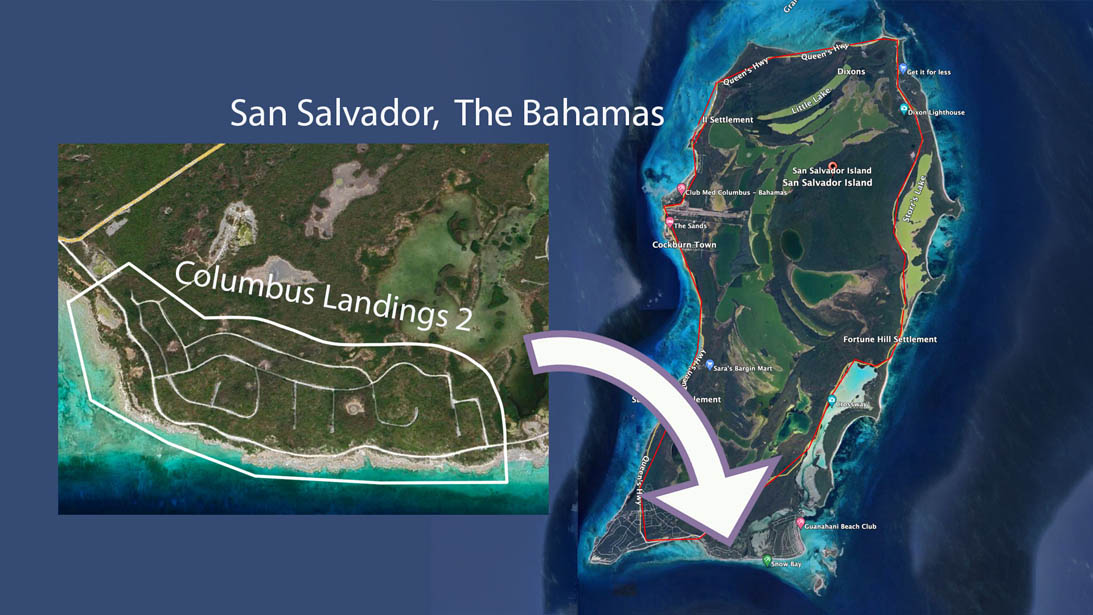 Map of Columbus Landings 2